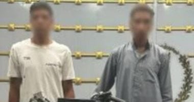 ضبط سائقَي دراجة نارية تسببا فى إصابة سيدة وطفلتها ببنى سويف