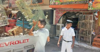 ضبط ومصادرة 194 مخالفة فى حملة لشرطة المرافق وحى شرق سوهاج