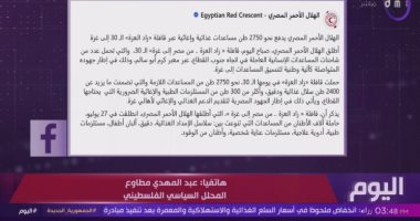 عبد المهدى مطاوع: مصر تقود جهود الوساطة وتتصدر إدخال المساعدات إلى غزة