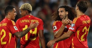 إسبانيا تكتسح بلغاريا بثلاثية فى افتتاح مشوارها بتصفيات المونديال منتخب إسبانيا