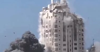 تدمير برج مشتهى.. إسرائيل تبدأ هدم مباني غزة استعداد لاحتلال القطاع تدمير برج "مشتهى"