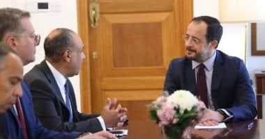 وزير الخارجية يبحث مع رئيس قبرص ربط حقول الغاز القبرصية بمصر جانب من اللقاء