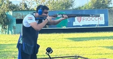 مصر تحصد برونزية الفردى والفرق فى الجائزة الكبرى ببطولة العالم للرماية بطل الرماية المصري مارتن