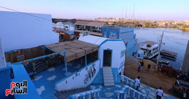 سحر الجمال.. رسومات البيوت النوبية  على ضفاف النيل بأسوان