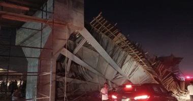 انهيار جسر قيد الإنشاء فى كربلاء بالعراق وأنباء عن سقوط جرحى.. صور انهيار جسر فى كربلاء