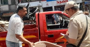ضبط 90 مخالفة متنوعة فى حملة لشرطة المرافق وحى غرب سوهاج
