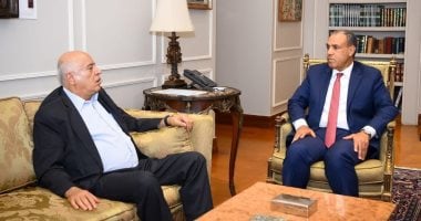 وزير الخارجية يستعرض جهود مصر لوضع حد للحرب الإسرائيلية على قطاع غزة جانب من اللقاء