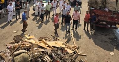 رفع 450 حالة إشغال وتعدٍ للمحال والباعة الجائلين خلال حملة بالعمرانية