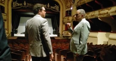 وزير الثقافة يتفقد مسرح سيد درويش "أوبرا الإسكندرية"