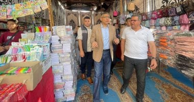 محافظ الجيزة يتفقد التجهيزات النهائية لمعرض أهلًا مدارس بحى الدقى
