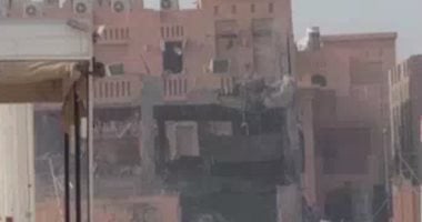 الصورة الأولى لانفجار مبنى يضم قيادات حماس فى الدوحة