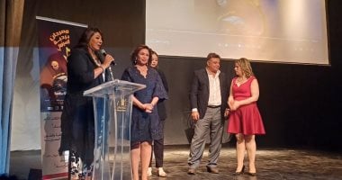 تكريم هالة صدقي وسيمون ومحمد فهيم فى افتتاح حفل مهرجان بردية السينمائى