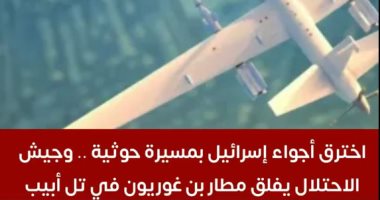 تفاصيل اختراق أجواء إسرائيل بمسيرة حوثية.. فيديو