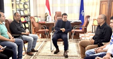 مدير مديرية الشباب والرياضة يلتقى أعضاء ومشجعى نادى دمياط الرياضى