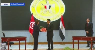 رئيسا وزراء مصر وتونس يشهدان توقيع عدد من الاتفاقيات .. صور