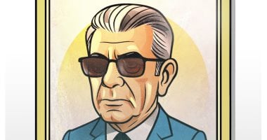 95 عاما على ميلاد مايسترو الكرة المصرية في كاريكاتير اليوم السابع