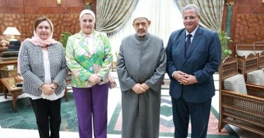 شيخ الأزهر يستقبل رئيسة المجلس القومي للطفولة لبحث دعم ورعاية الأطفال
