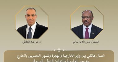 وزير الخارجية يقدم التهنئة لنظيره السودانى على توليه منصبه الجديد