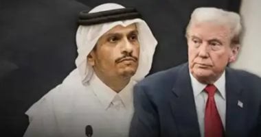 الرئيس الأمريكى دونالد ترامب ورئيس الوزراء وزير الخارجية القطرى 