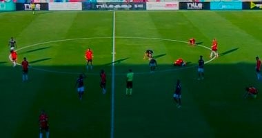حرس الحدود يتعادل مع الجونة 1ـــ 1 فى الشوط الأول بدوري nile حرس الحدود والجونة