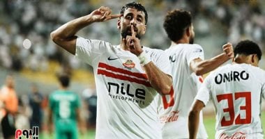 عدى الدباغ يسجل أول أهدافه مع الزمالك ويتقدم على المصرى فى الدقيقة 30.. صور عدى الدباغ