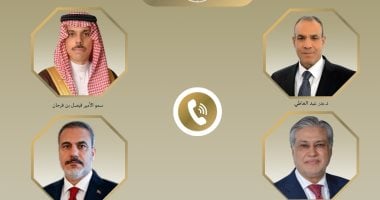 وزير الخارجية مع نظرائه بالسعودية وباكستان وتركيا