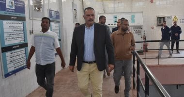 رئيس مياه الأقصر يتفقد محطة مياه غرب النيل بطاقة 34 ألف متر يوميا