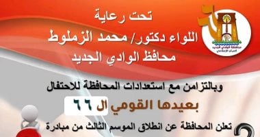 محافظة الوادى الجديد: فتح باب التقدم للموسم الثالث من "ماذا تفعل لو كنت محافظ"
