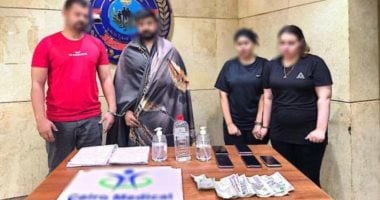 الداخلية تضبط نادي صحي لممارسة أعمال منافية للآداب في الهرم المتهمون