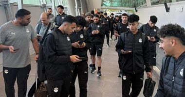 منتخب الشباب يصل تشيلى بعد رحلة طيران 26 ساعة للمشاركة فى كأس العالم منتخب الشباب فى مطار تشيلى