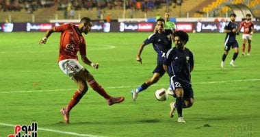 60 دقيقة.. الأهلى يحافظ على تقدمه أمام إنبى 1-0.. وتغييران لأصحاب الأرض.. صور الأهلي وإنبي