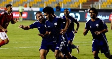 إنبى يتقدم على مودرن سبورت بهدف"حتحوت" في الشوط الأول بالدورى