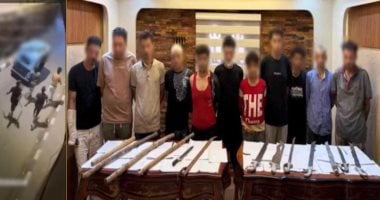 خلاف مالى يتحول إلى معركة بالأسلحة البيضاء بين 11 شخصاً فى الغربية.. فيديو