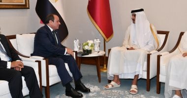  السيد الرئيس عبد الفتاح السيسي وأمير قطر