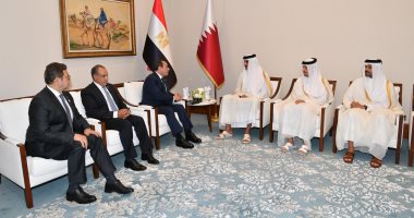 الرئيس السيسى يلتقى أمير قطر ويؤكد استعداد مصر التام لتقديم كافة أشكال الدعم لصون سيادة الدوحة