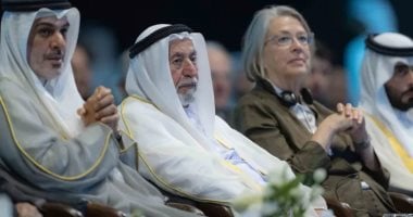 حاكم الشارقه خلال مؤتمر نحن الاحتواء