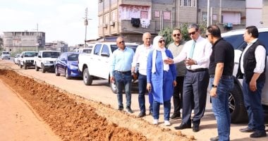 محافظ دمياط يتفقد أعمال تطوير طريق عزبة البرج