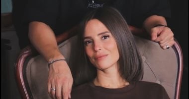 إيمان العاصى وخالد أنور فى كواليس تصوير مسلسل قسمة العدل