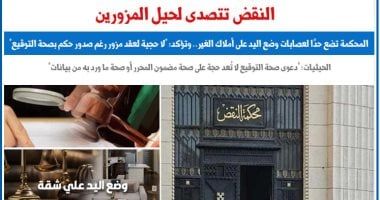 النقض تُقرر: لا حجية لعقد مزور رغم صدور حكم بصحة التوقيع.. برلمانى
