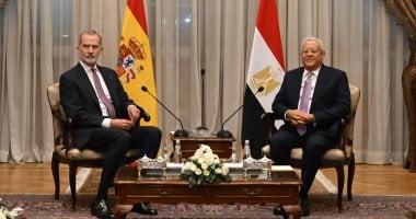 رئيس مجلس النواب يستقبل الملك فيليب السادس ملك إسبانيا