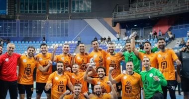 فوز رجال يد البنك الأهلي علي الحشد العراقي 38 - 27 بالبطولة العربية