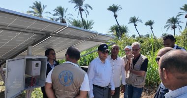 محافظ كفر الشيخ يطلق التجربة الأولى من نوعها لتشغيل رافع مياه الرى الزراعى بالطاقة الشمسية