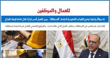 للعمال والموظفين.. 12 سؤالاً وإجابة توضح قواعد اعتماد الاستقالة.. برلمانى