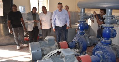 رئيس مياه الأقصر يتفقد كفاءة تشغيل بوستر مياه شرق السكة.. صور