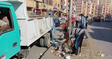 رفع 30 طنا من القمامة بشوارع حى غرب سوهاج فى حملة نظافة