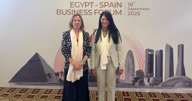 وزيرة التخطيط تلتقي وزيرة الدولة للتجارة بمملكة إسبانيا