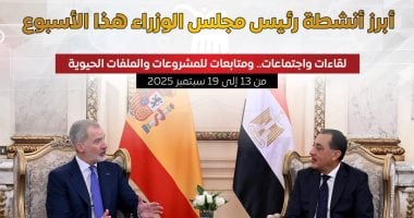 الحكومة تستعرض أبرز أنشطة رئيس مجلس الوزراء هذا الأسبوع