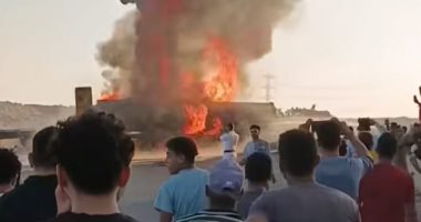 السيطرة على حريق سيارة فى المريوطية دون إصابات 