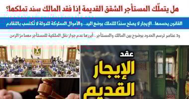 رداً على شائعة تملك المستأجرين للشقق القديمة مفقودة السند بوضع اليد.. عن "برلمانى"