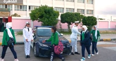 شاهد.. انتشار أمنى بمحيط المدراس تزامنا مع انطلاق العام الدراسي الجديد